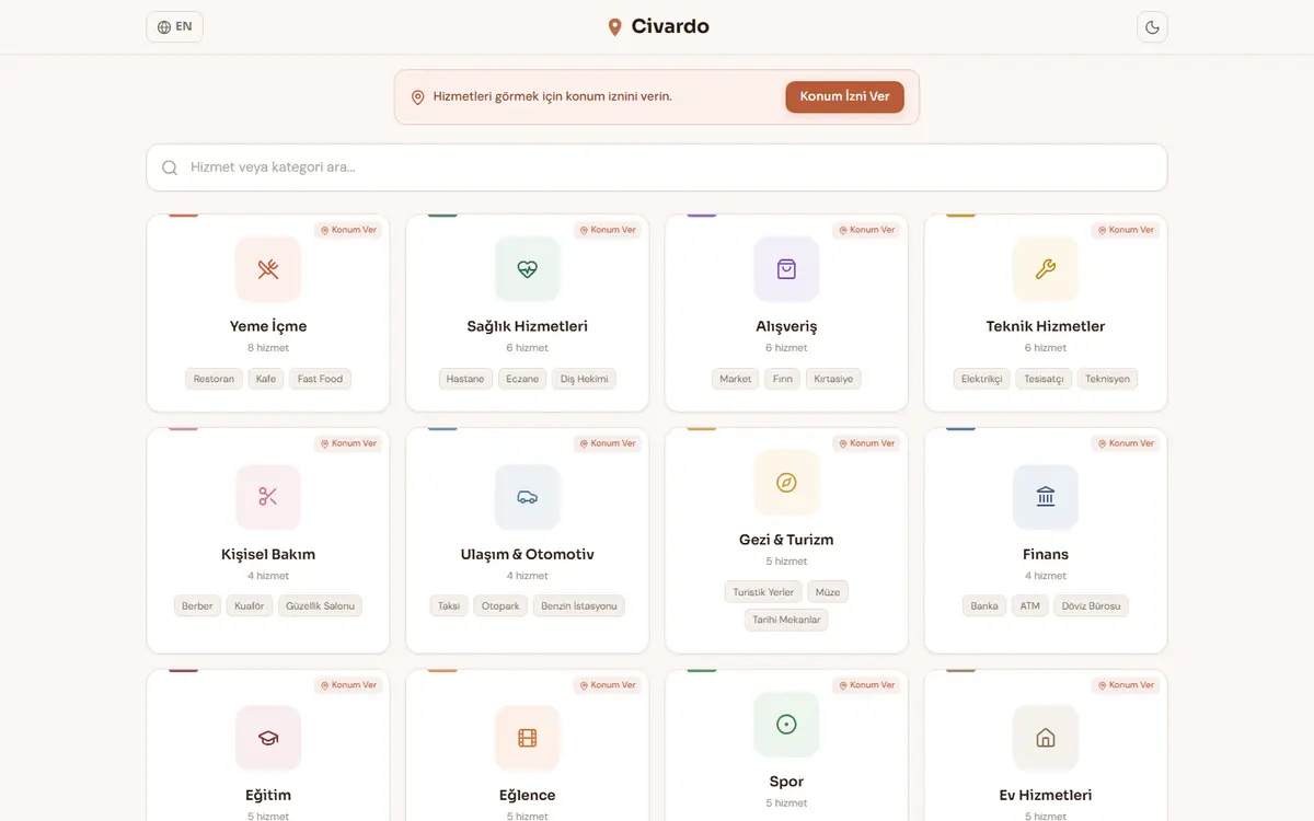 Civardo home page