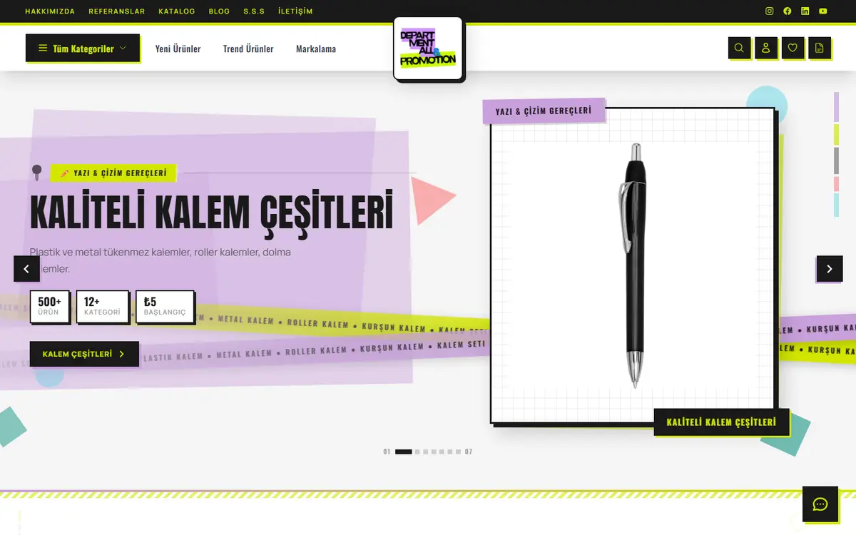 Departmentall home page