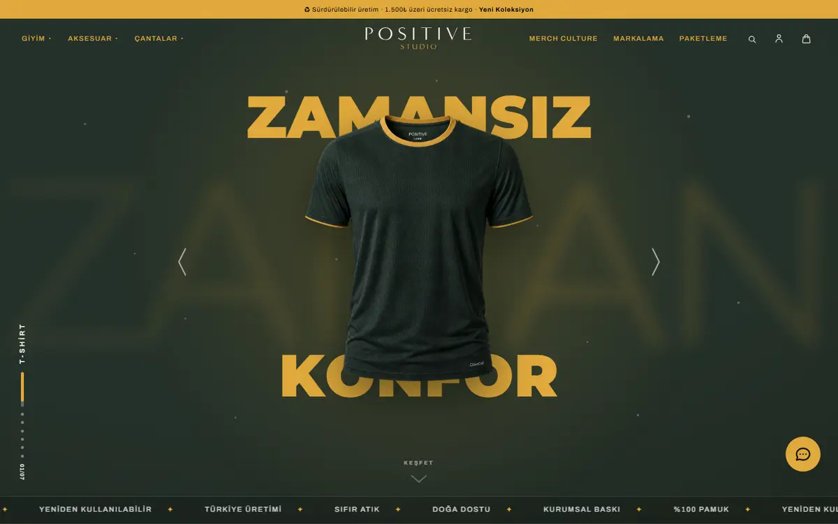 Positive Studio home page