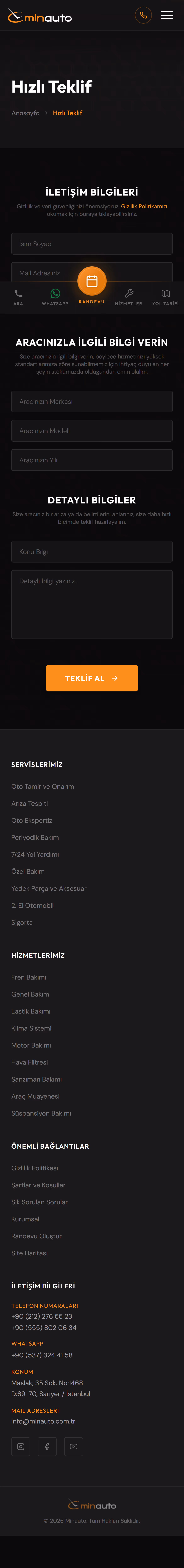 Hızlı Teklif mobil ekran görüntüsü